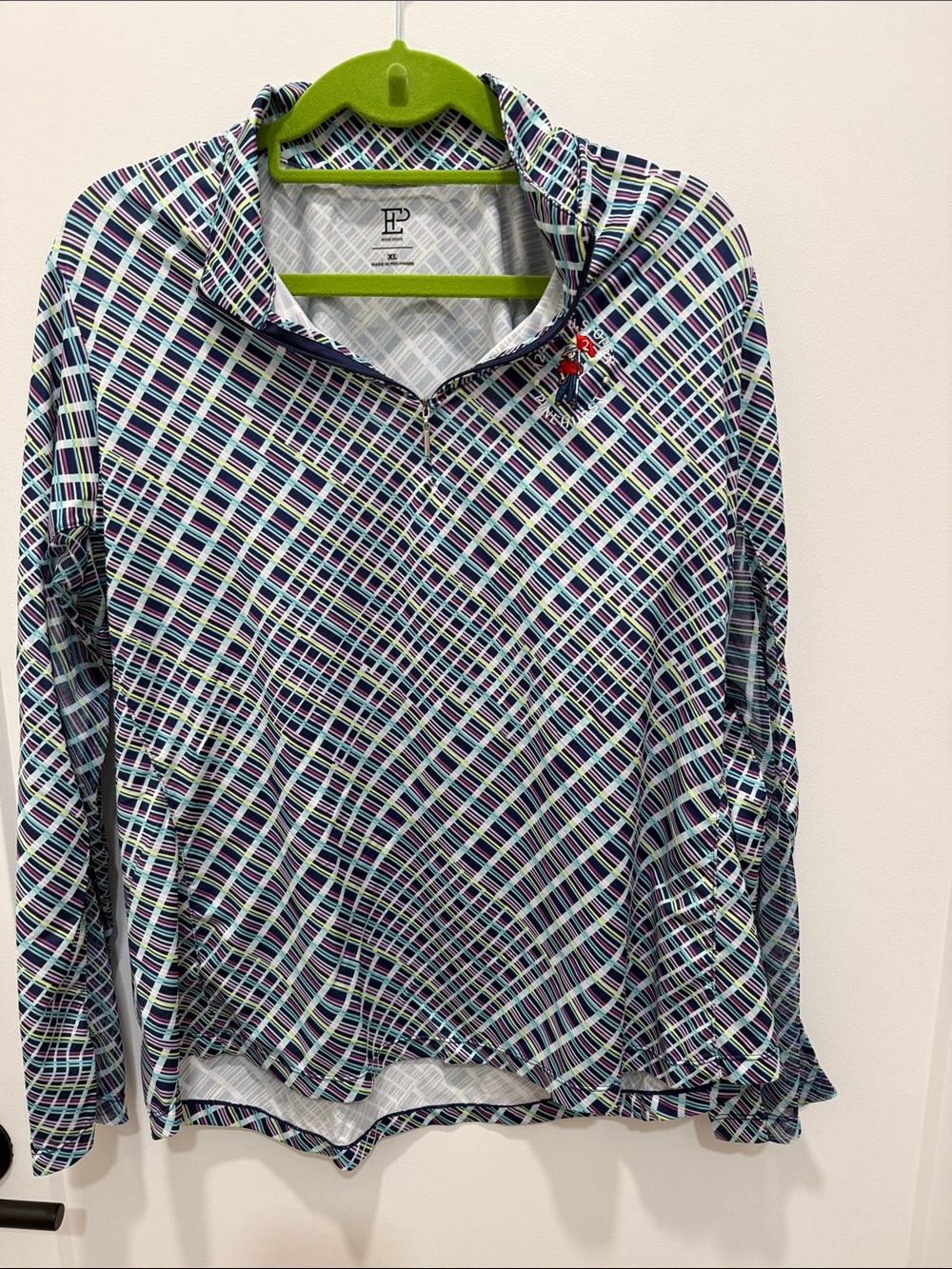 EP Pro women’s Long-Sleeve Plaid Performance half zip-us open